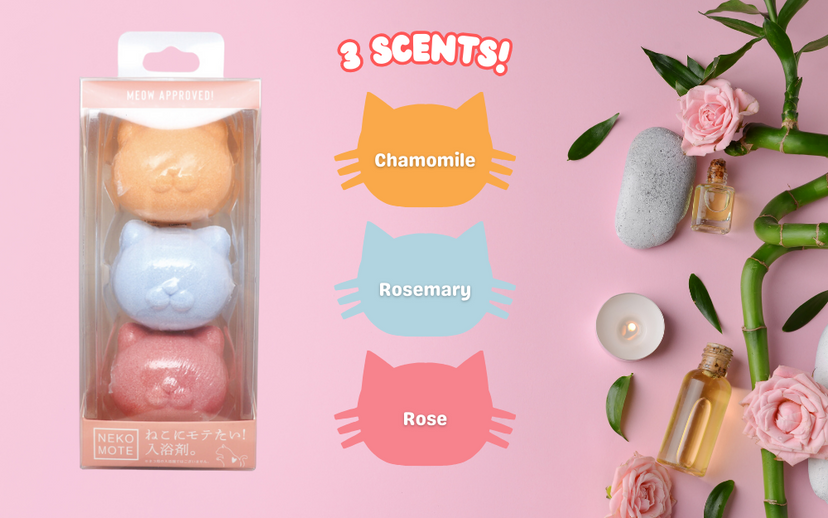 NekoMote Bath Ball Gift Set - Cute Pick